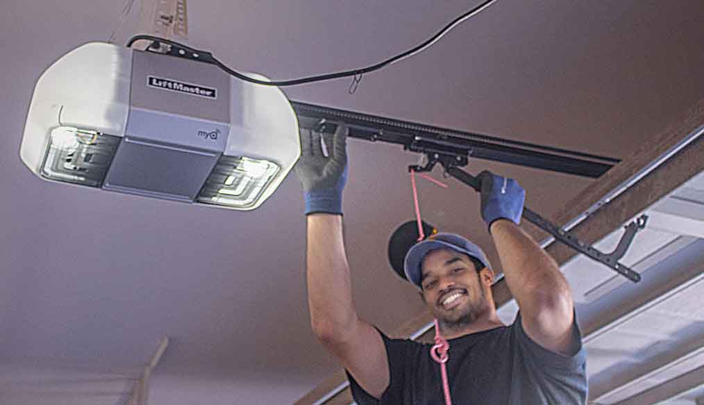garage door open motor install